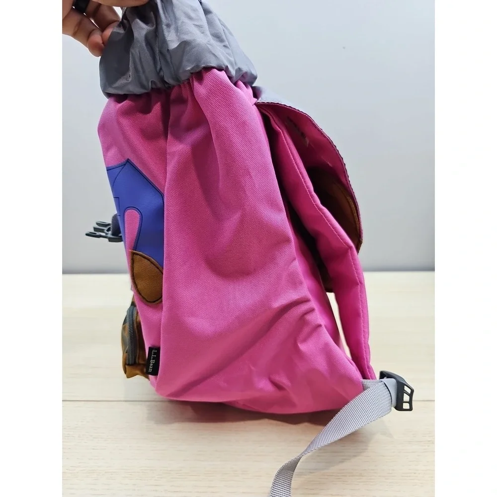 L.L.Bean Critter Pack Kids Backpack Bear Pink Cute‎ Animal Children's School Bag